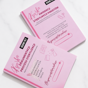 Zestaw Dokumentacja sterylizacji i Ewidencja pakietów - sweet pink